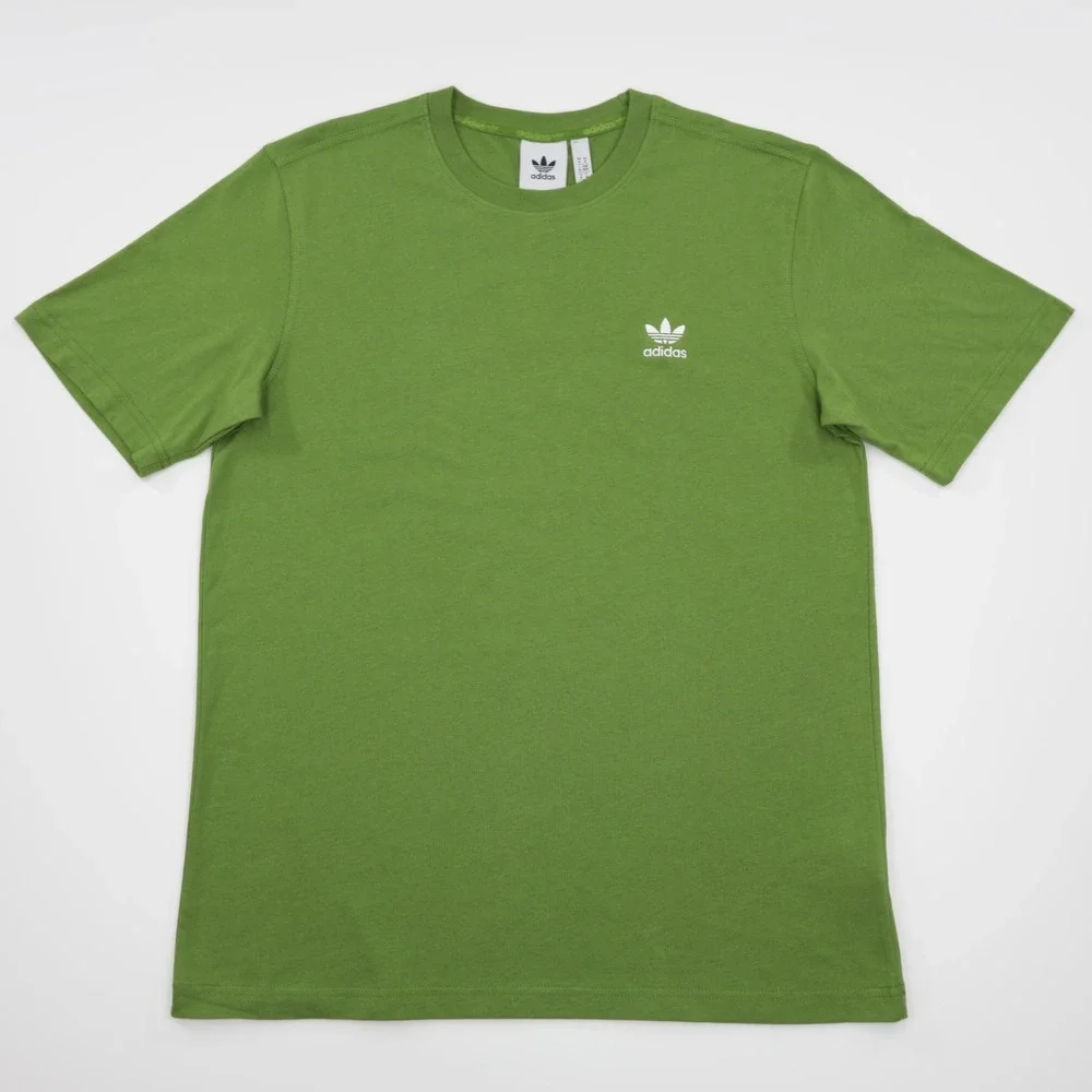 Adidas Originals Men's Crew Neck Embroidered‎ Trefoil Logo Tee Green Size XL